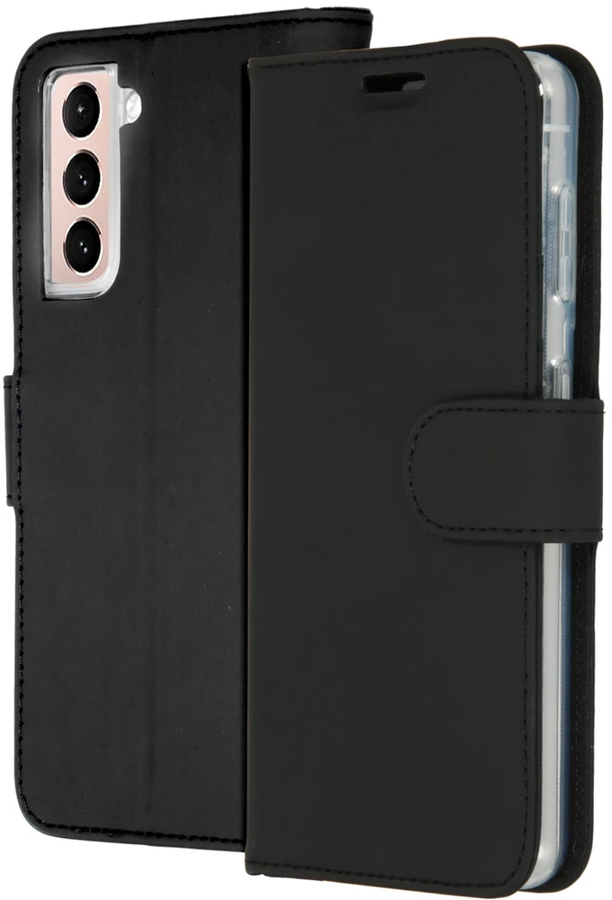 Accezz piniginės tipo TPU atverčiamas dėklas, skirtas Samsung Galaxy S21 Plus – juodas