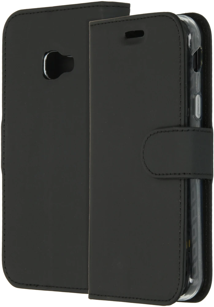 Accezz piniginės tipo TPU atverčiamas dėklas, skirtas Samsung Galaxy Xcover 4 / 4S – juodas