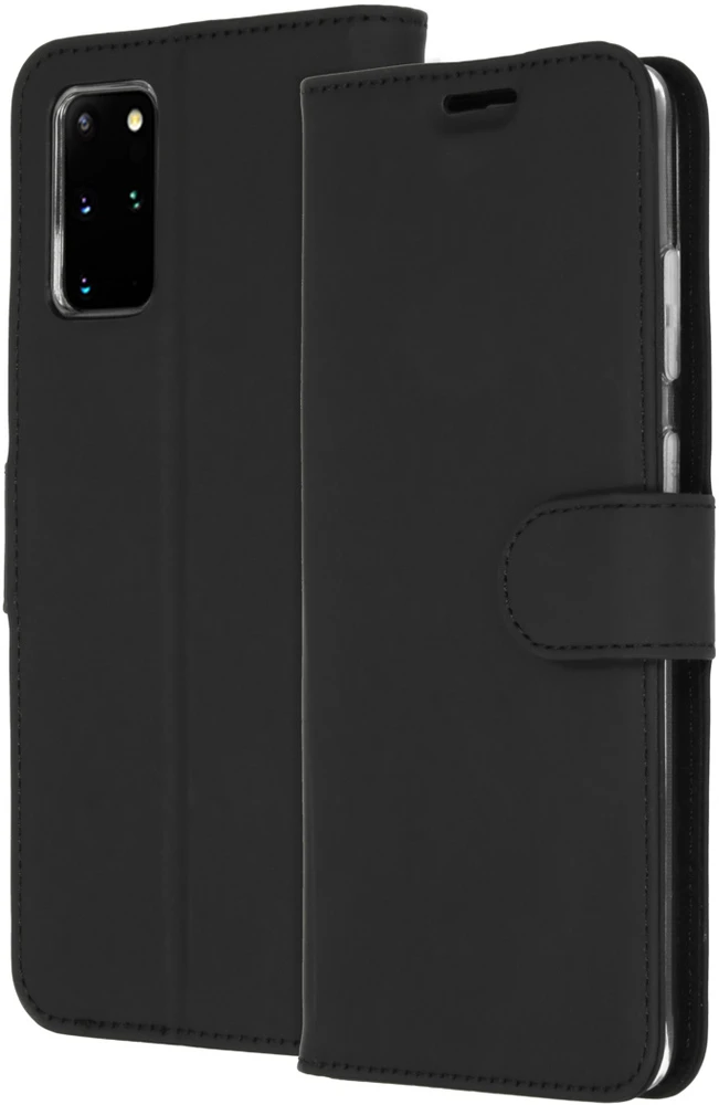 Accezz piniginės tipo TPU atverčiamas dėklas, skirtas Samsung Galaxy S20 Plus – juodas