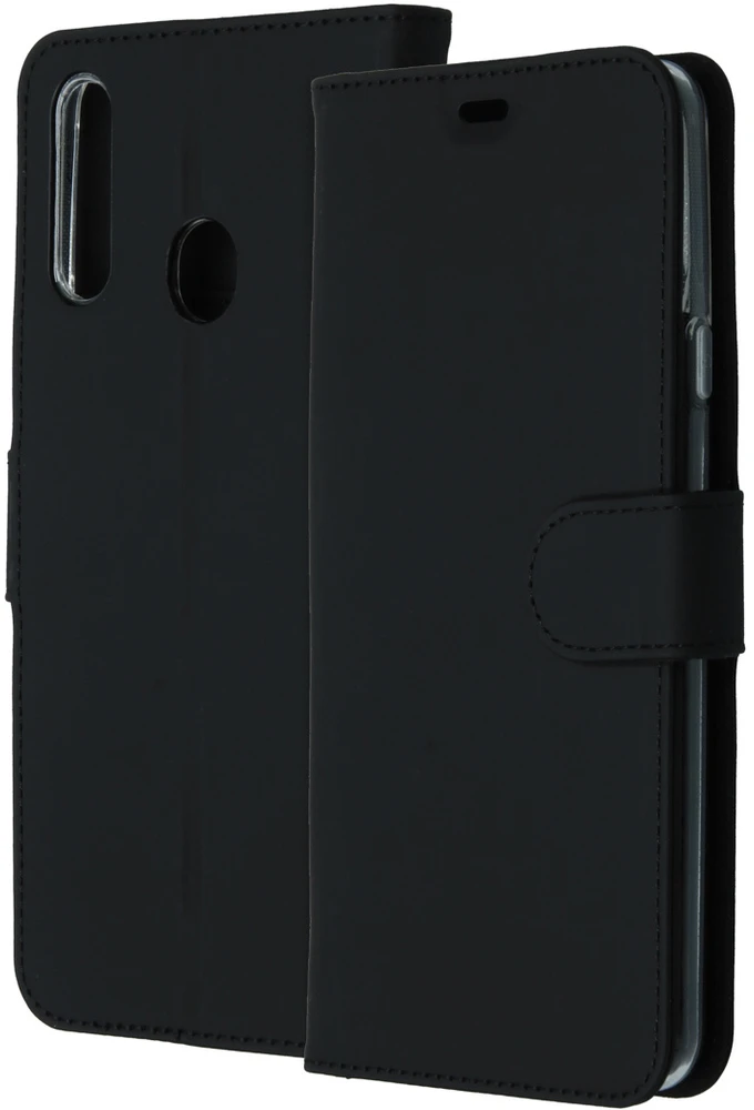 Accezz piniginės tipo TPU atverčiamas dėklas, skirtas Samsung Galaxy A20s – Juodas