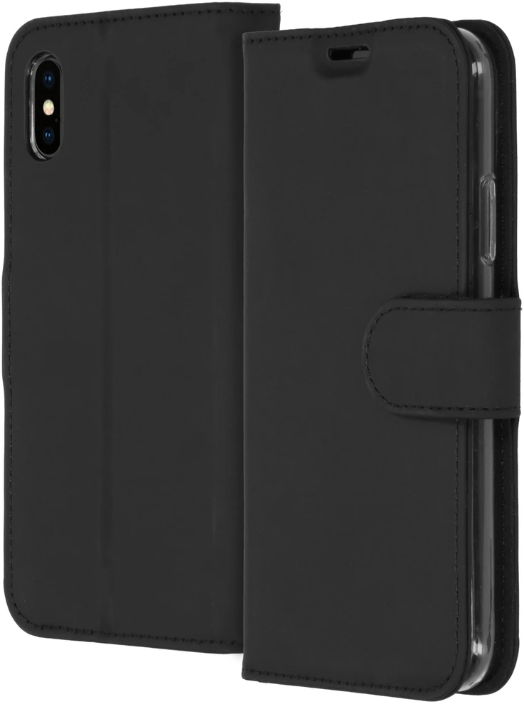 Accezz piniginės tipo TPU atverčiamas dėklas, skirtas iPhone X / Xs – juodas