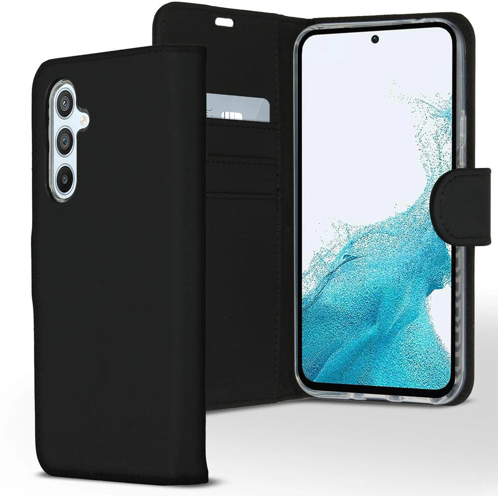 Accezz piniginės tipo TPU atverčiamas dėklas, skirtas Samsung Galaxy A54 (5G) – Juodas