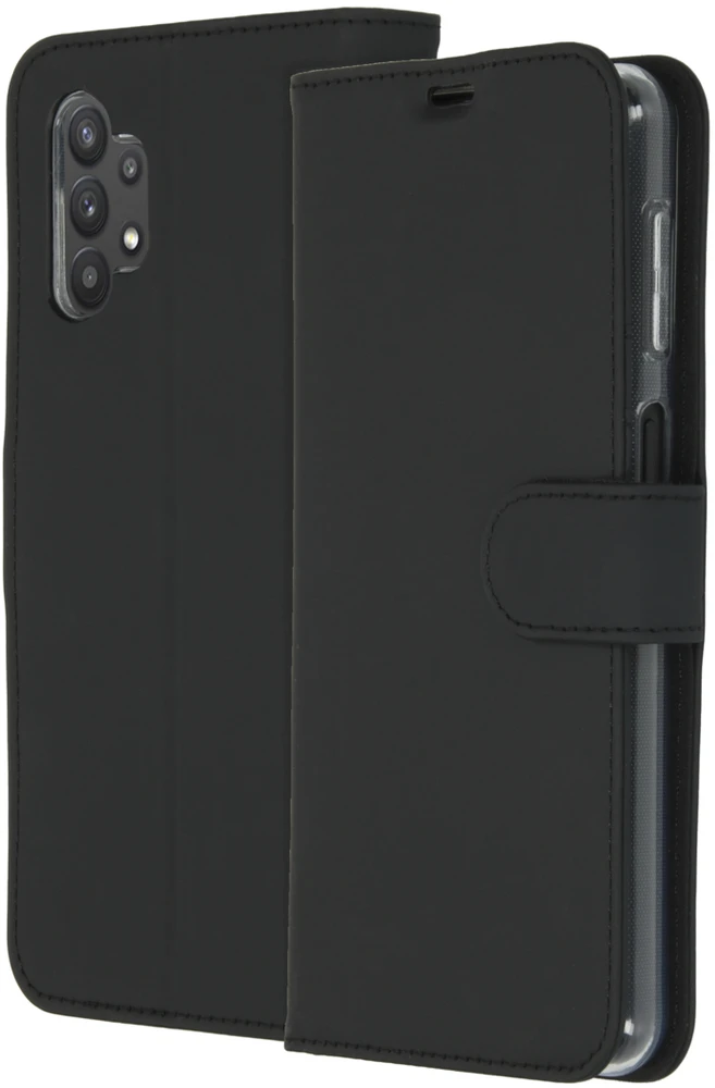 Accezz piniginės tipo TPU atverčiamas dėklas, skirtas Samsung Galaxy A32 (5G) – juodas