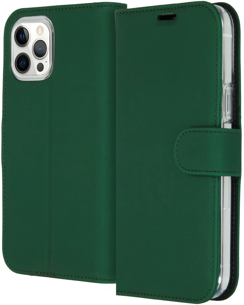Accezz piniginės tipo TPU atverčiamas dėklas, skirtas iPhone 12 Pro Max – žalias