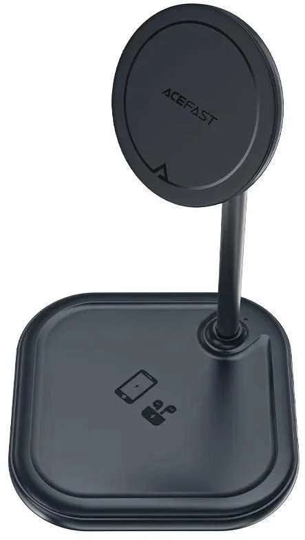 Du viename Acefast E6 15W indukcinis įkroviklis , MagSafe (pilka)