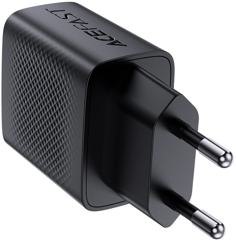 Acefast A78 įkroviklio tinklas GaN USB-A / USB-C PD 20W – juodas