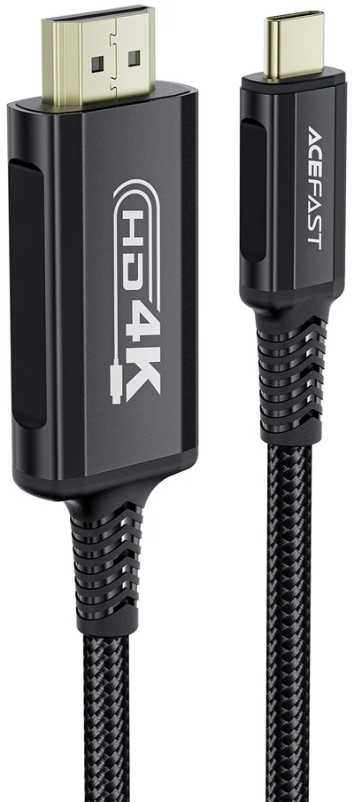 Kabelis Acefast C1-10 USB-C to HDMI 1.8m juodas