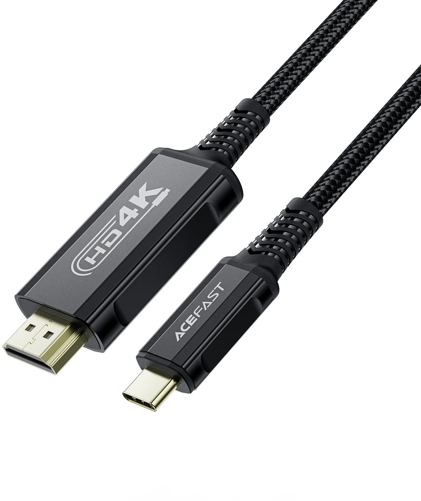 Kabelis Acefast C1-10 USB-C to HDMI 1.8m juodas