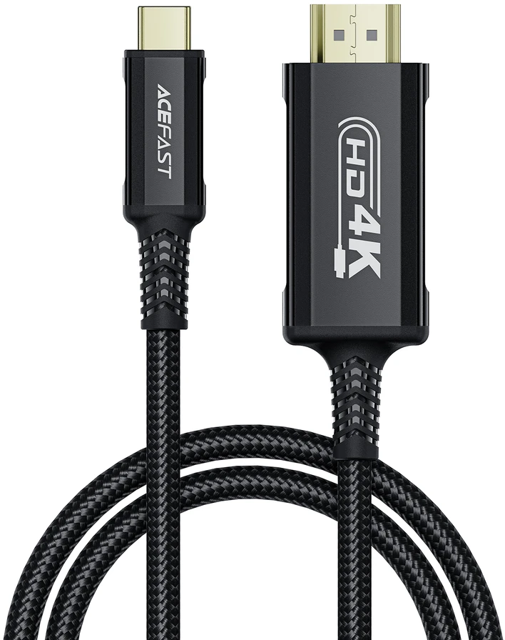 Kabelis Acefast C1-10 USB-C to HDMI 1.8m juodas