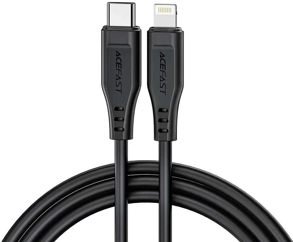 USB laidas MFI Acefast C3-01, USB-C iki Lightning, 30 W, 1,2 m (baltas)