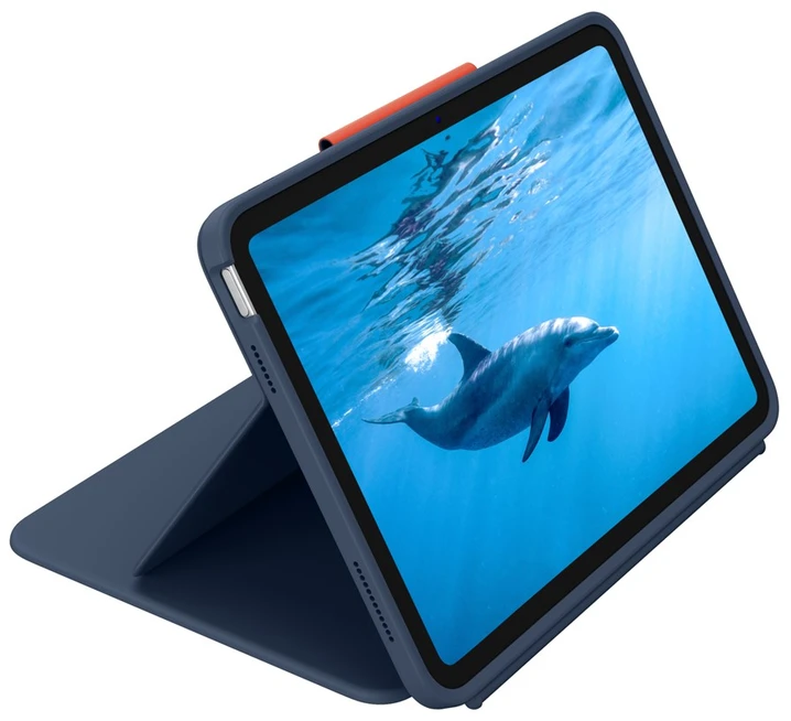 Klaviatūra Logitech „RUGGED COMBO4 IPAD CLASSIC“ Mėlynas - VOKIEČIŲ N/A N/A EMEA-914 KB EDU BIRMINIAI SKIRTI