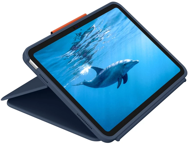 Klaviatūra Logitech „RUGGED COMBO4 IPAD CLASSIC“ Mėlynas - VOKIEČIŲ N/A N/A EMEA-914 KB EDU BIRMINIAI SKIRTI