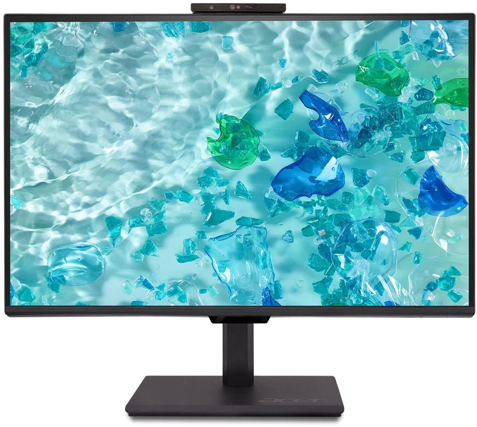 Monitorius „Acer Vero B248WE5wemiqprcuzx“ – 24 colių | IPS | WUXGA | 100 Hz | HDR10 | Adaptyvus sinchronizavimas | USB-C | RJ-45 | 4 USB šakotuvai | Internetinė kamera | „Pivot“ | Aukščio reguliavimas 150 mm | Juodas