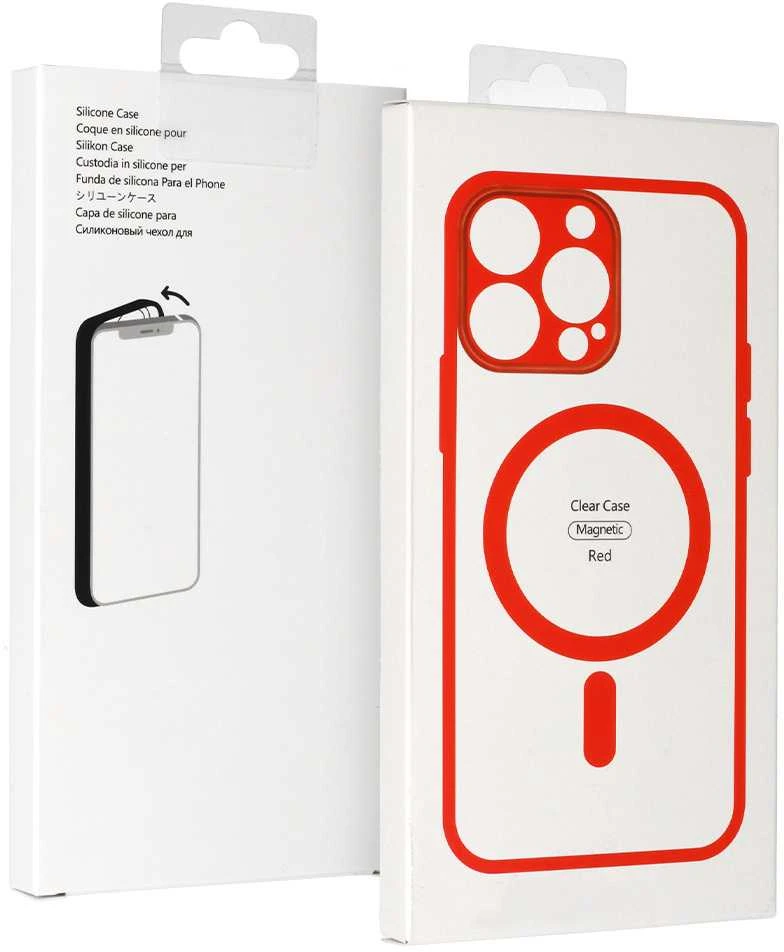 Fusion Accessories Acrylic Color Magsafe dėklas skirtas Samsung Galaxy S25 FE red