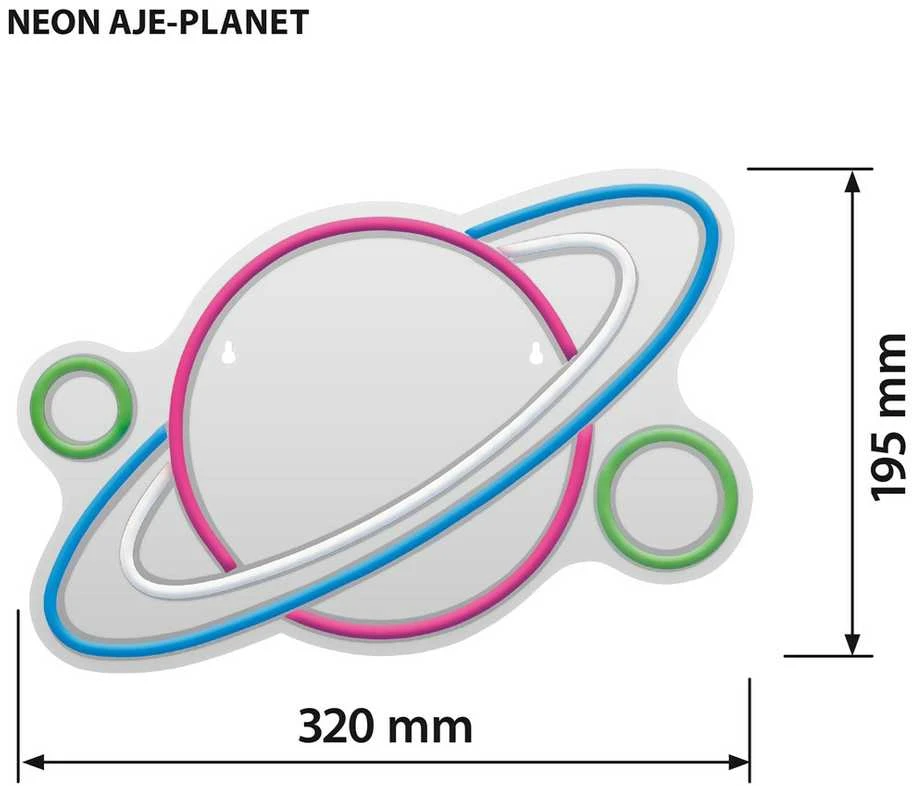 ActiveJet Aktyvuotas AJE-NEON PLANET LED neonas
