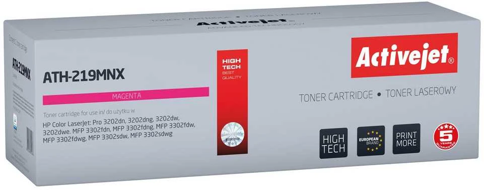 Activejet ATH-219MNX Toneris for HP spausdintuvas, replacement HP 219X W2193X; Supreme; 2500 pages; magenta, with chip
