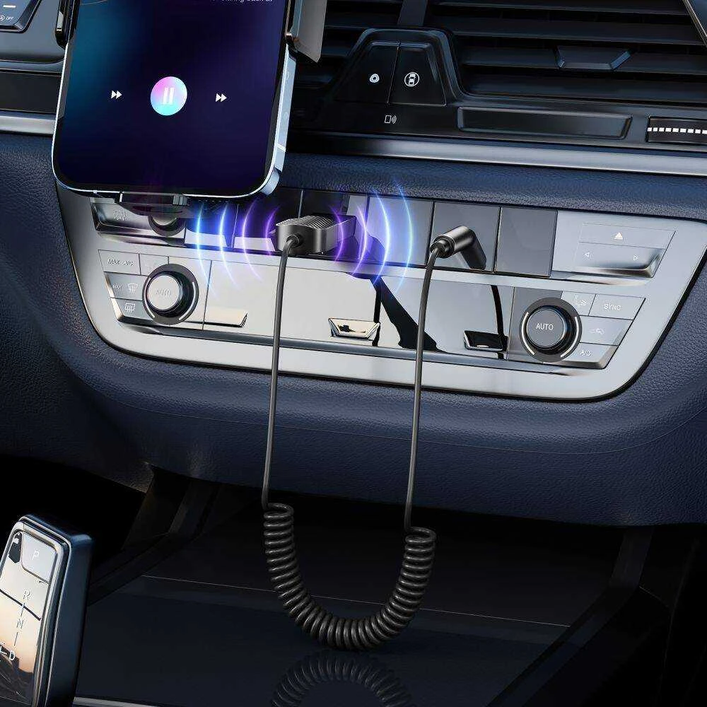 Adapteris Audio Bluetooth AUX Tech-Protect Ultraboost pilkos spalvos