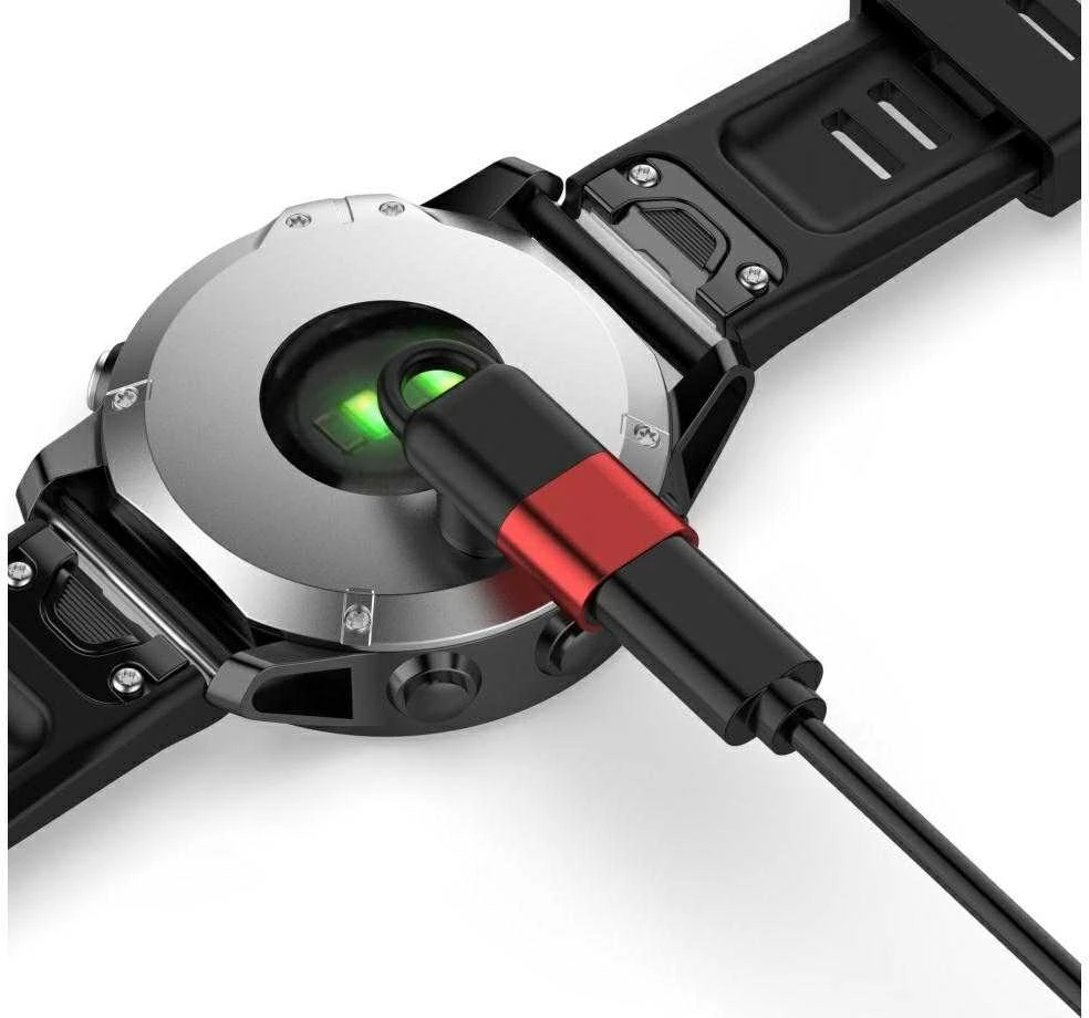 Adapteris Lightning Beline laikrodžio įkrovimui Garmin raudonas spalvos