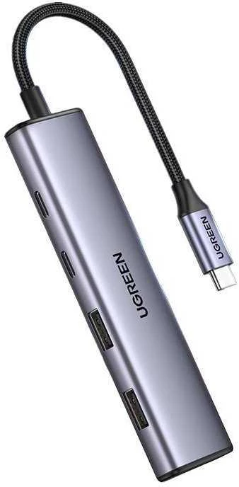 Adapteris HUB UGREEN CM473 USB-C su 2x USB-A, 2x USB-C