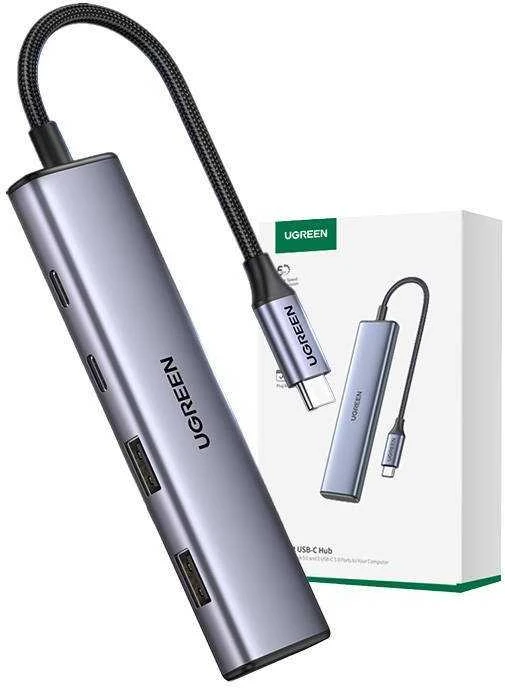 Adapteris HUB UGREEN CM473 USB-C su 2x USB-A, 2x USB-C