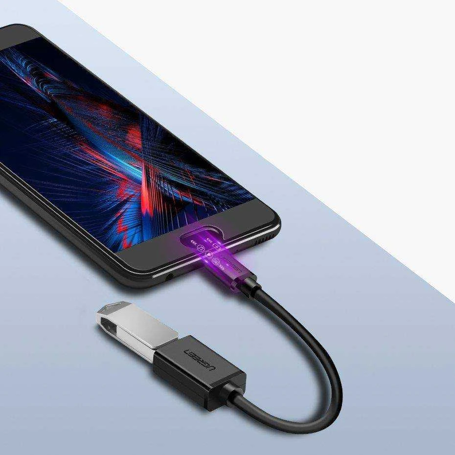 Adapteris OTG USB-C 3.0 UGREEN - Juodas