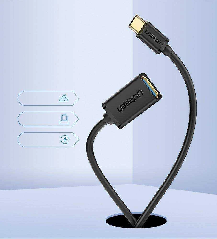 Adapteris OTG USB-C 3.0 UGREEN - Juodas