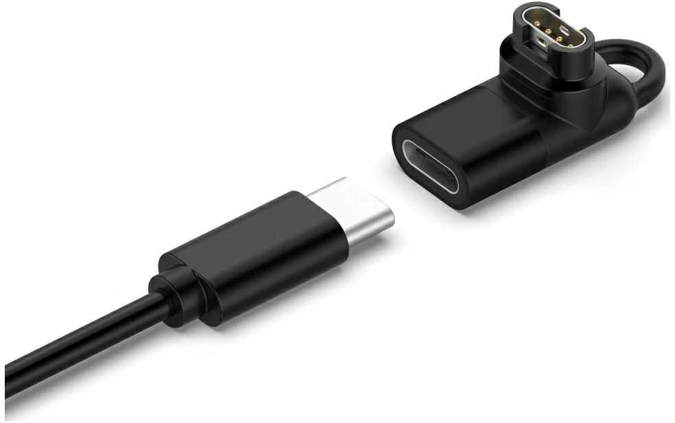 Adapteris USB-C Beline laikrodžio įkrovimui Garmin juodos spalvos