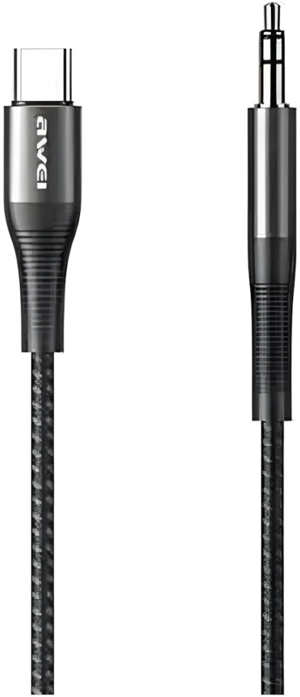 AWEI Adapteris CL-116T USB-C/Jack 3.5 juodas