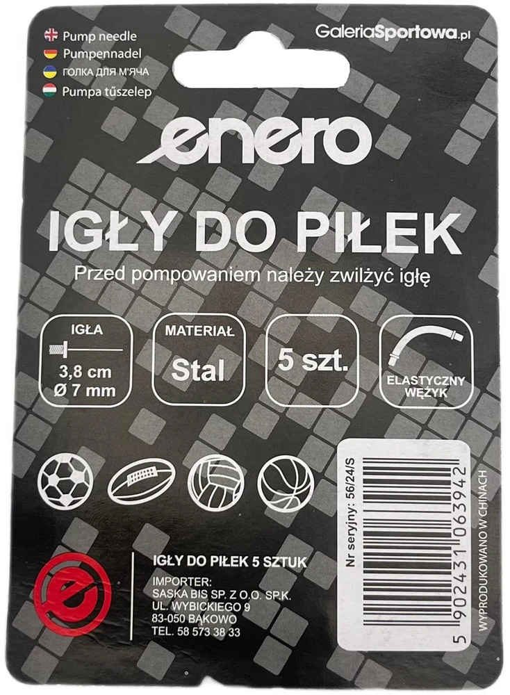 Enero 5 vnt. adatų rinkinys su žarna kamuolio pompai