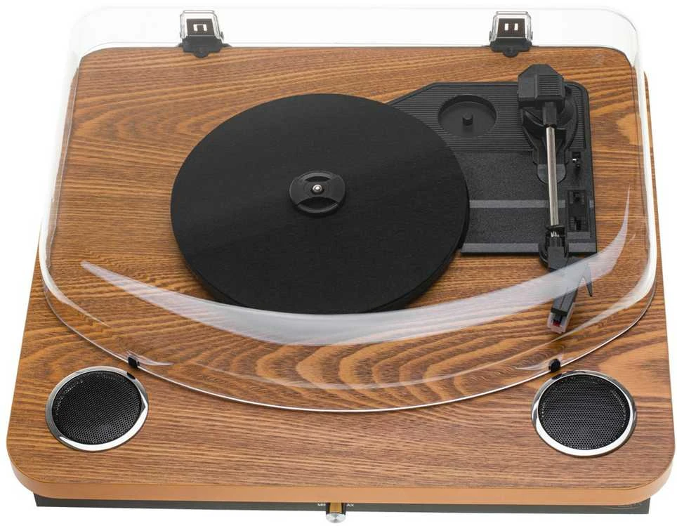 Patefonas Adler AD-1914 su USB ir Bluetooth, rudos medienos spalvos