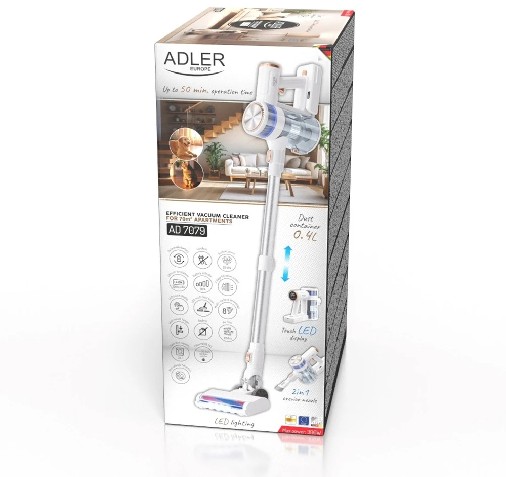 ADLER AD 7079 belaidis vertikalus dulkių siurblys
