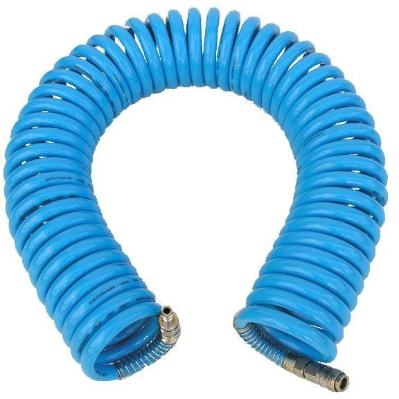 ADLER CABLE / PNEUMATINĖ SPIRALĖ ŽARNA 8 x 12mm 10m POLIURETANAS, SU jungiamosiomis detalėmis