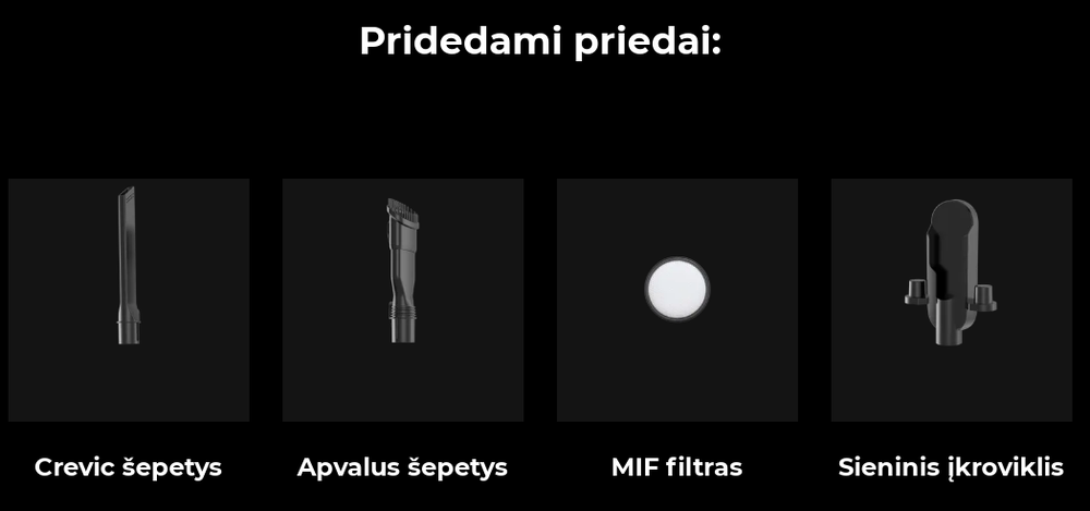 Belaidis dulkių siurblys šluota Aeno Cordless vacuum cleaner SC3, Turbo režimas, su led pašvietimu, plaunamas filtras