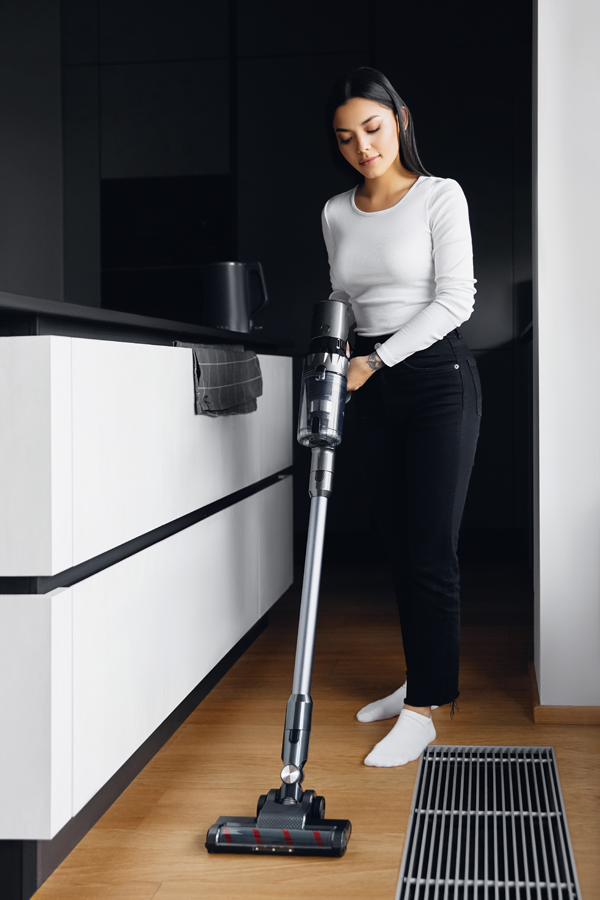 Belaidis dulkių siurblys šluota Aeno Cordless vacuum cleaner SC3, Turbo režimas, su led pašvietimu, plaunamas filtras