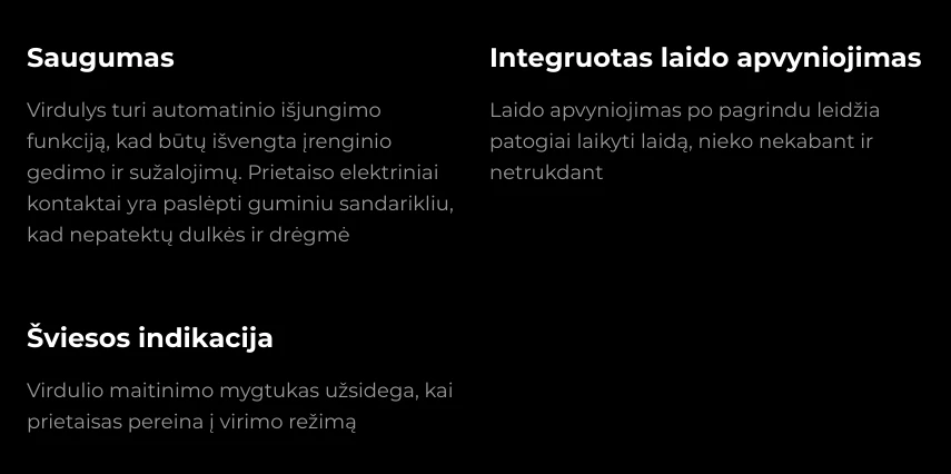 Elektrinis virdulys Aeno EK4, 1.5 l, pilkas