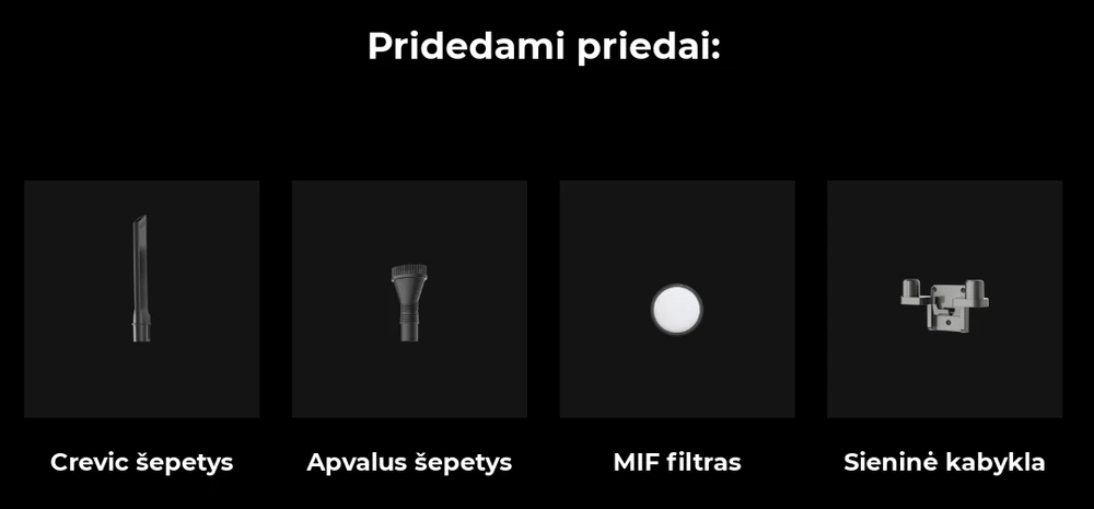 Belaidis dulkių siurblys šluota Aeno Cordless vacuum cleaner SC1, Turbo režimas, su led pašvietimu, plaunamas filtras