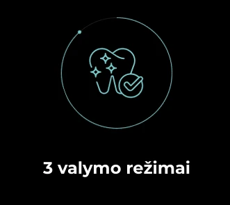 AENO Sonic elektrinis dantų šepetėlis, DB8: Baltas, 3 režimai, 3 šepetėlių galvutės + 1 valymo įrankis, 1 veidrodis, 30000 aps./min., 100 dienų be įkrovimo, IPX7