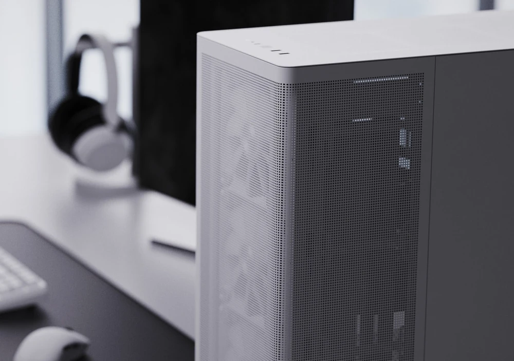 Aerocool APNX C1-R-WT-v1 „Midi Tower“ Balta