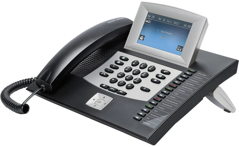 AEW Auerswald COMfortel 2600 Analoginis telefonas Skambintojo ID Juoda