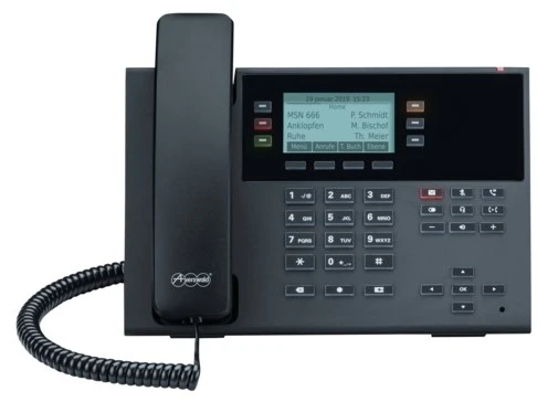 AEW Auerswald COMfortel D-110 IP telefonas Juoda 3 linijos LCD