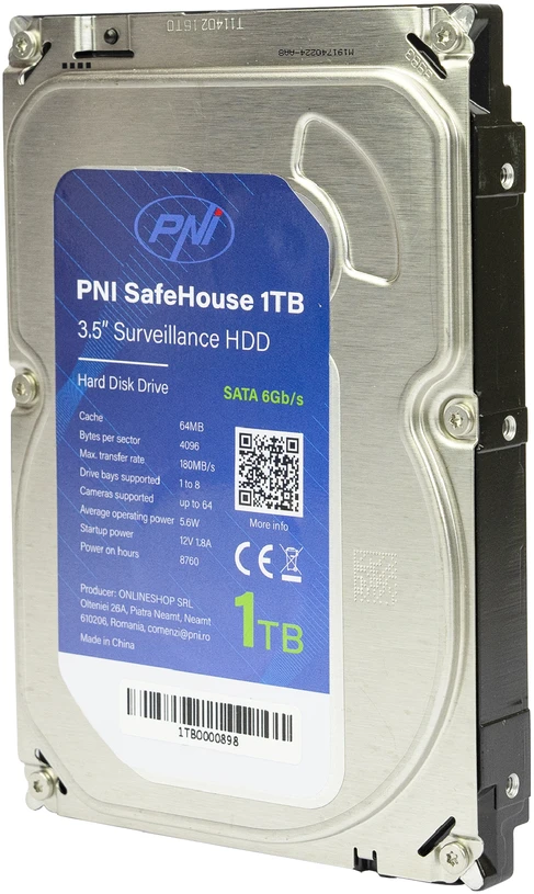 AHD PNI House PTZ1300 „Full HD“ vaizdo stebėjimo rinkinys su 4 lauko kameromis 2MP, 1080P ir pridedamu 1TB PNI SafeHouse