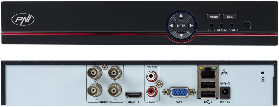 AHD PNI House PTZ1500 5MP vaizdo stebėjimo rinkinys – DVR ir 4 lauko kameros