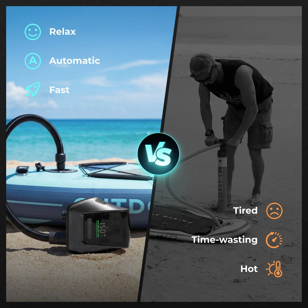 SUP Pump Flextail EVO SUP PUMP 200 (pilkas)