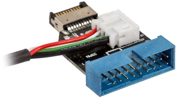 Akasa vidinis USB 3.1 į vidinį USB 3.0 adapterį - 40 cm