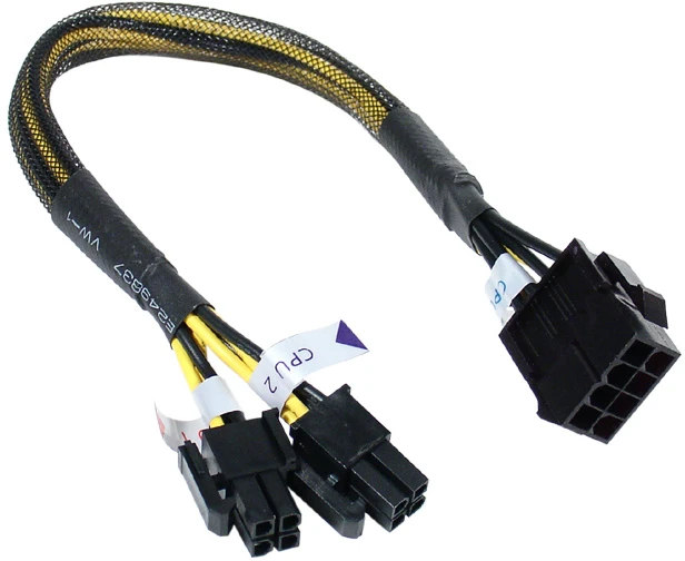 Akasa AK-CB8-8-EXT 8 kontaktų maitinimo šaltinio prailgintuvas – 30 cm