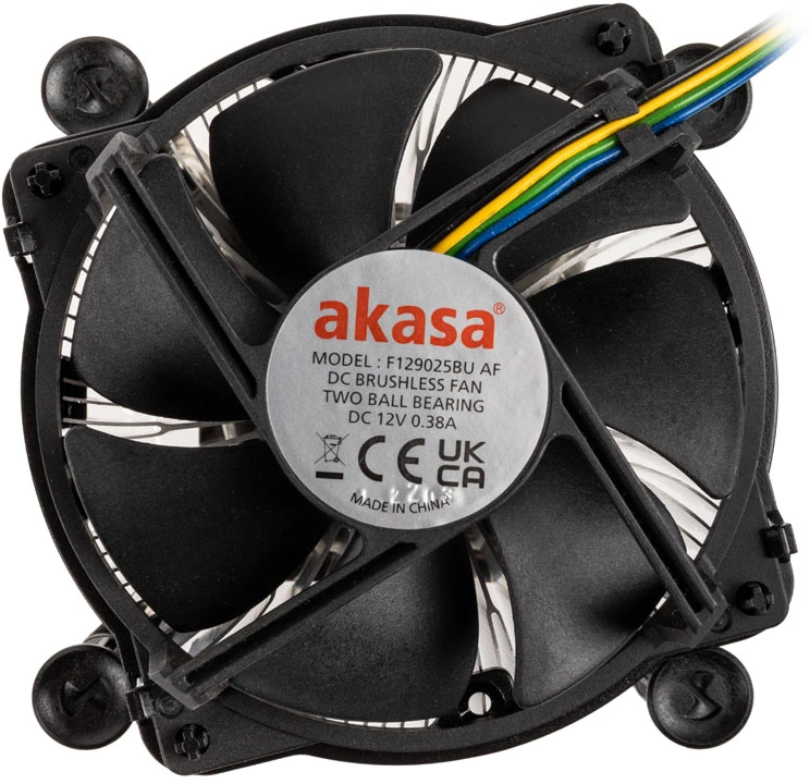 Akasa AK-CC6606BP01 Low Profile CPU-Kühler – Sockel LGA 1700, 63,2mm hoch