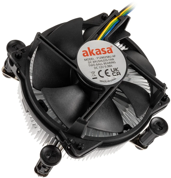 Akasa AK-CC6606BP01 Low Profile CPU-Kühler – Sockel LGA 1700, 63,2mm hoch