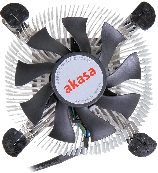 „Akasa AK–CCE–7106HP“ žemo profilio procesoriaus aušintuvas „Intel“ – 74 mm
