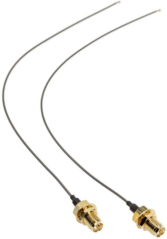 Akasa I-PEX MHF4L - RP-SMA kabelis - 2 vnt. pakuotėje, 22 cm