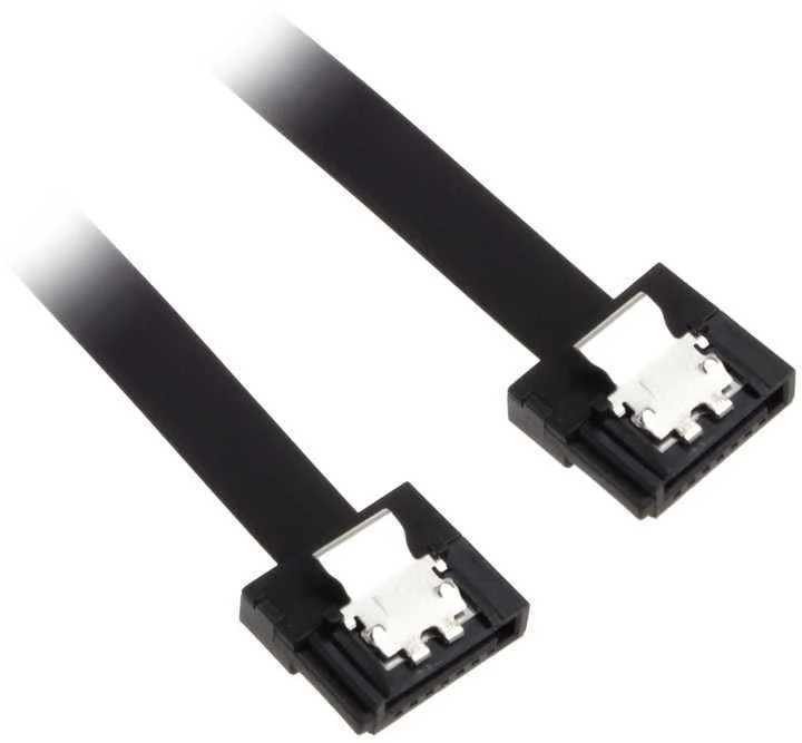 Akasa Proslim SATA 3 laidas 15cm tiesus – juodas